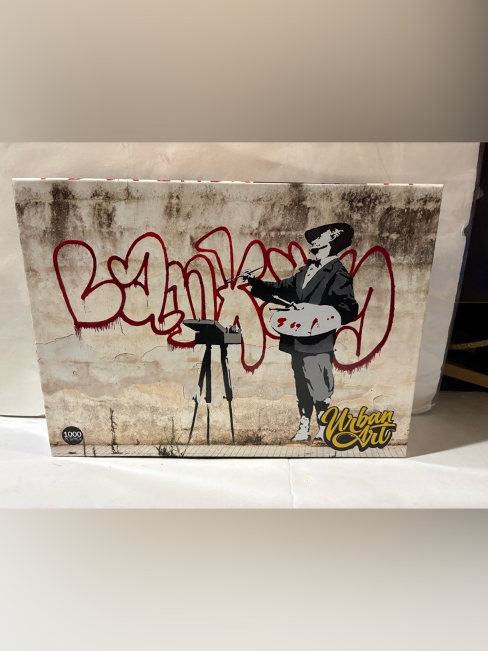 Banksy Puzzle 1000 Pieces Urban Art Velasquez Or Graffiti Painter 24X18 Preowned